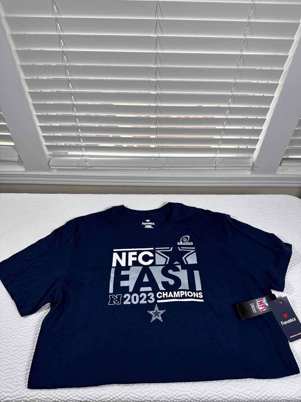 Dallas Cowboys 2023 NFC East Champions T-Shirt Navy Blue Fanatics Branded Tee XL
